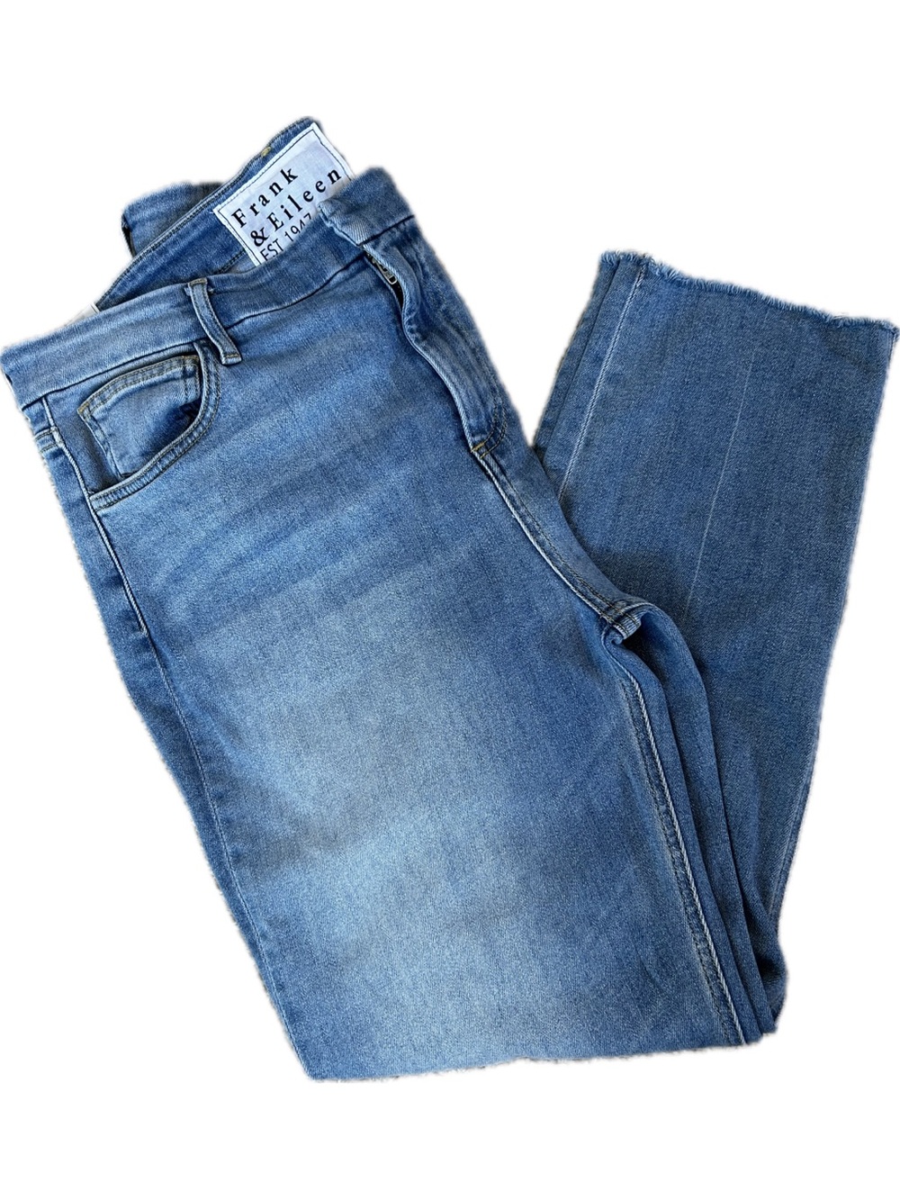 Frank & Eileen DERRY Women's Medium Light Blue Straight Leg Jeans Size 32